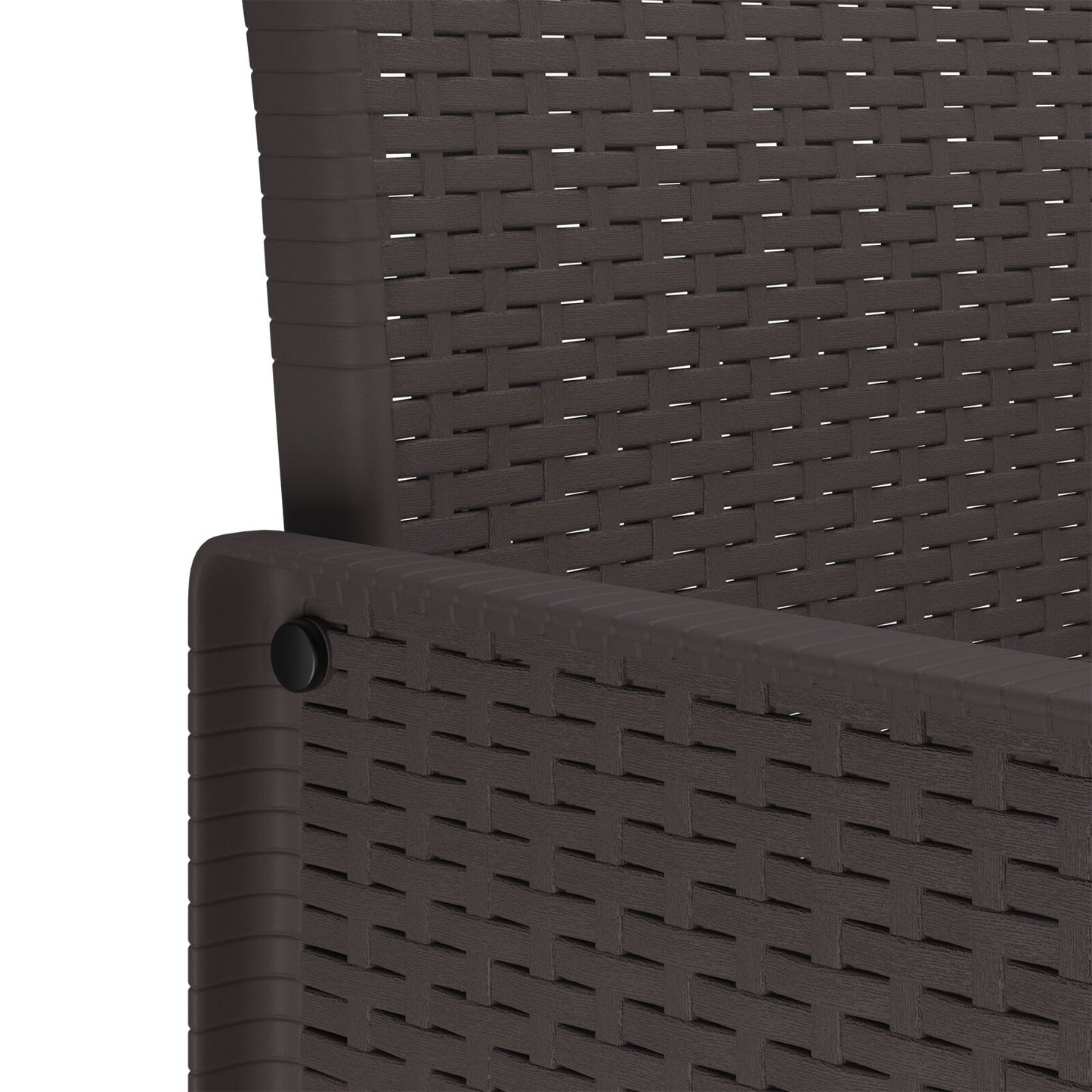 11-Teiliges Garten Essgruppe Mit Kissen Braun Poly Rattan