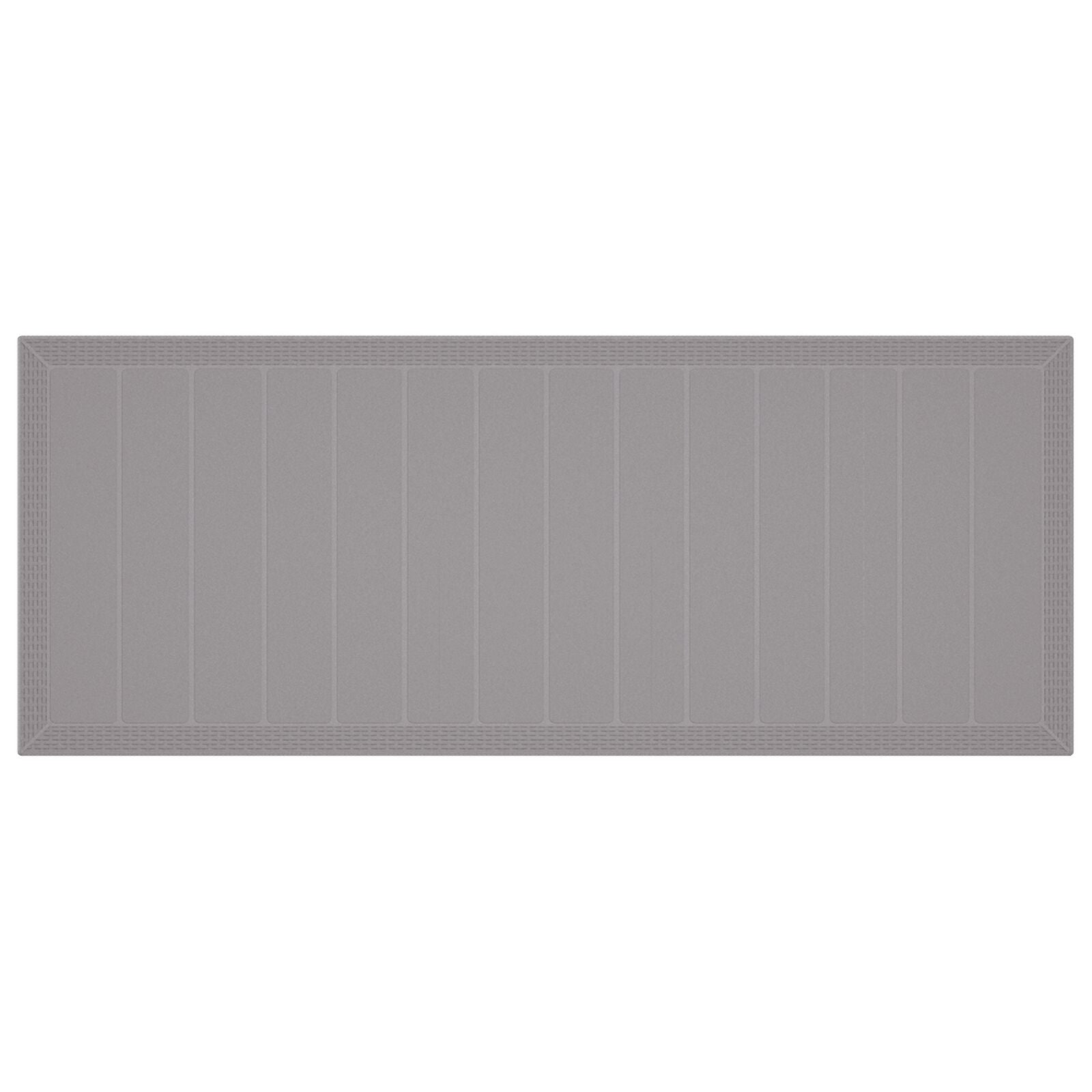 11-Teiliges Garten Esstisch Set Mit Kissen Hellgrau Poly-Rattan
