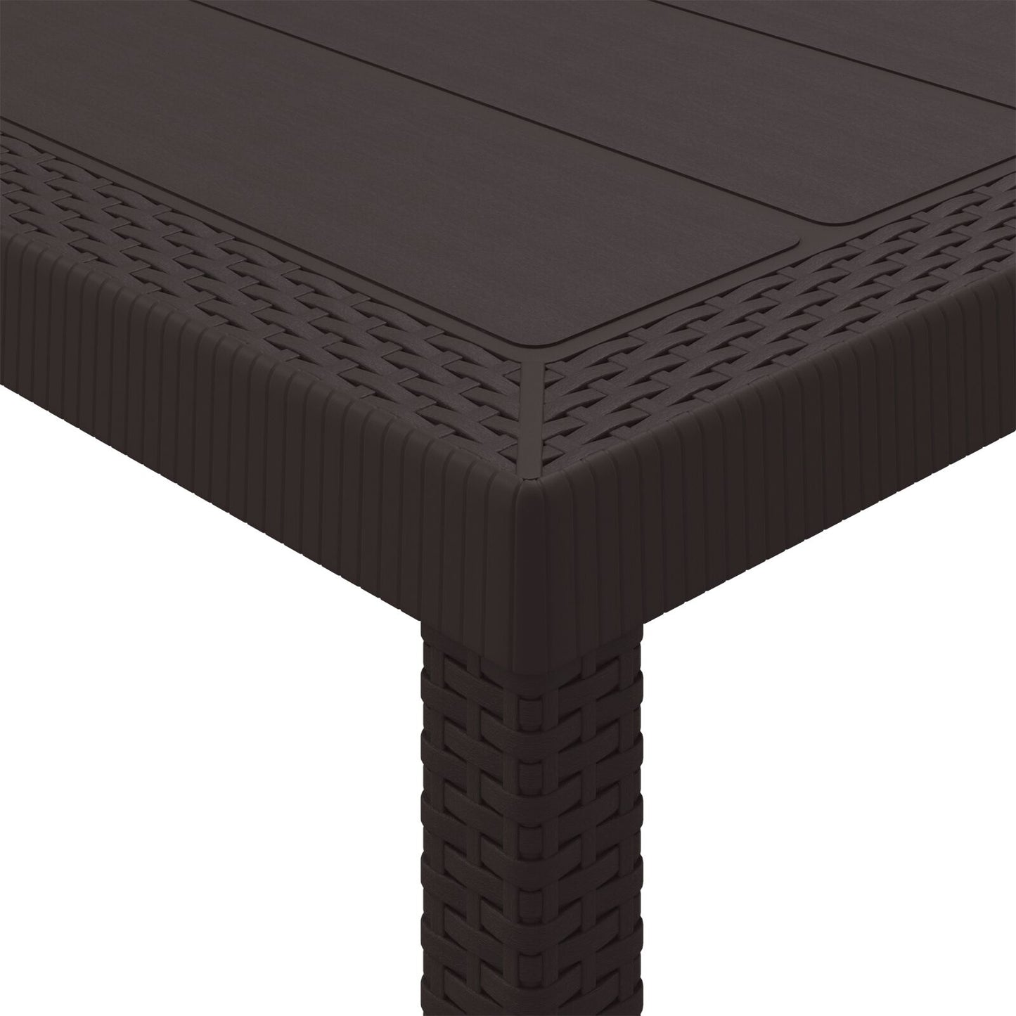 11-Teiliges Garten Essgruppe Mit Kissen Braun Poly Rattan